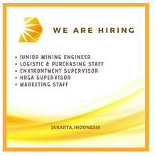 We are mining and shipping industry group companies; 4 Positions