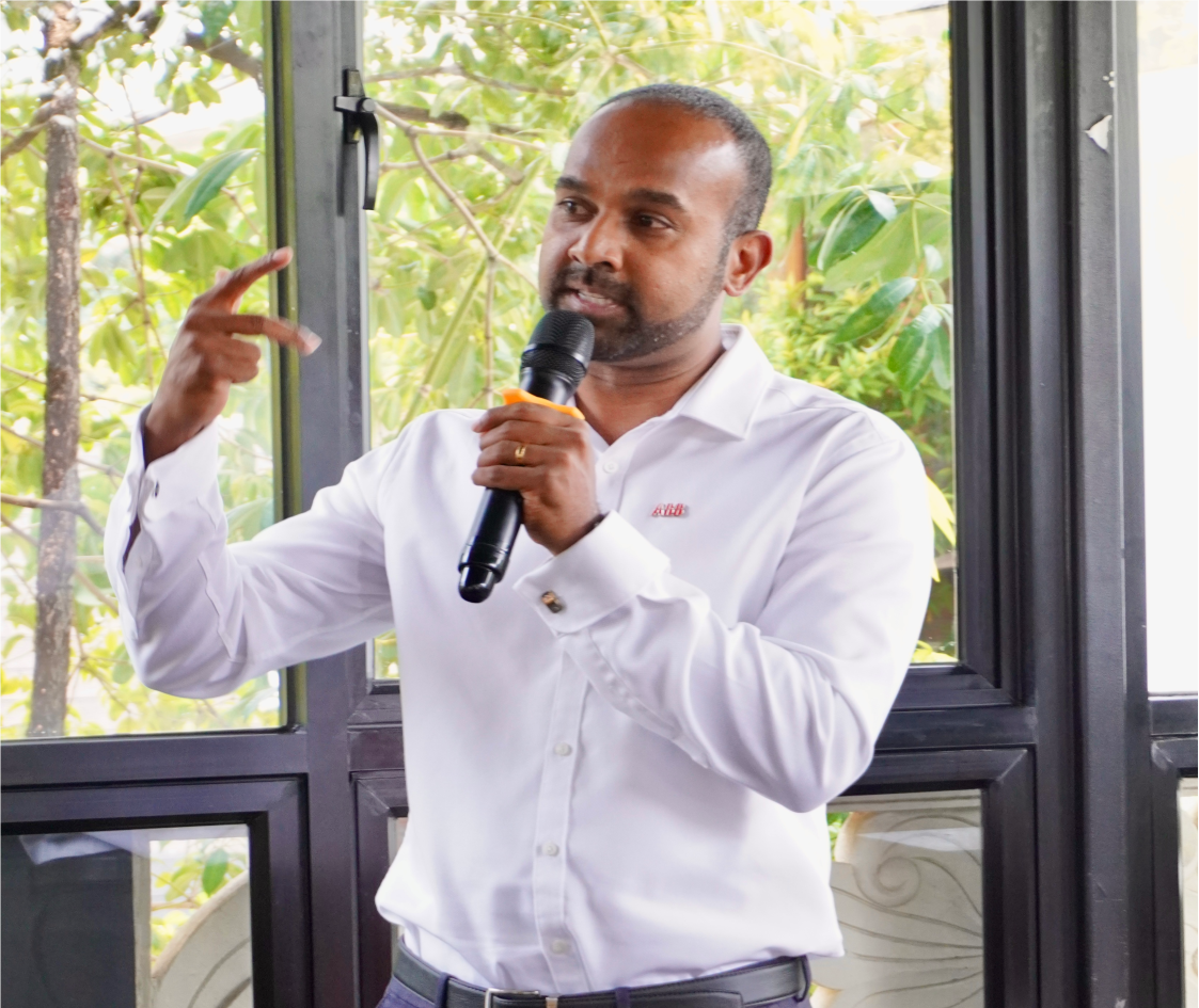 Abhinav Harikumar, Vice President of ABB’s Energy Industries division for Southeast Asia, said ABB is pushing the boundaries of technology, with global revenues reaching USD 29 billion and operations in over 100 countries. (Lucky Ebenhaezer)