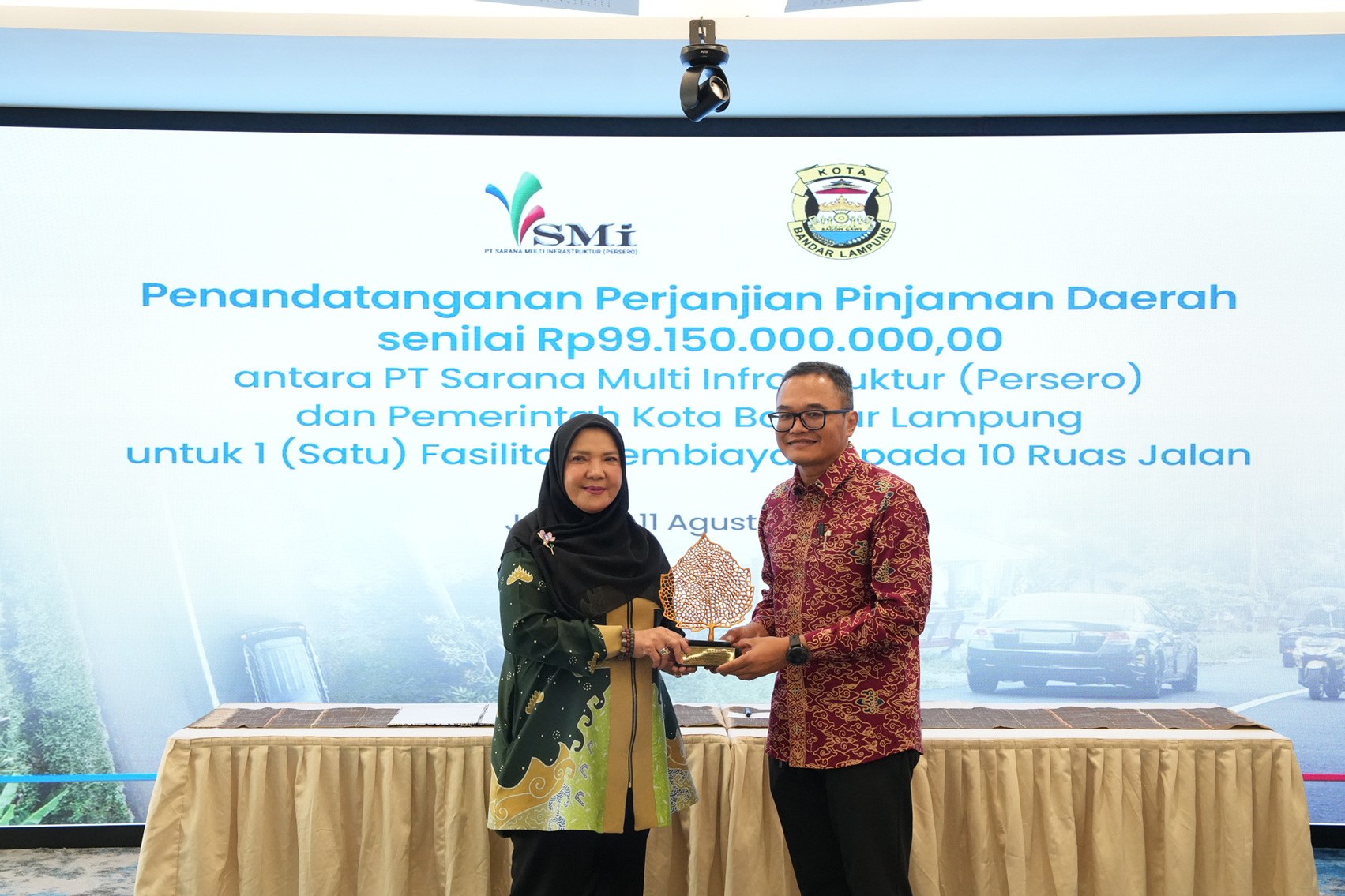 SMI provides Rp364.15 billion for infrastructure projects in Lampung