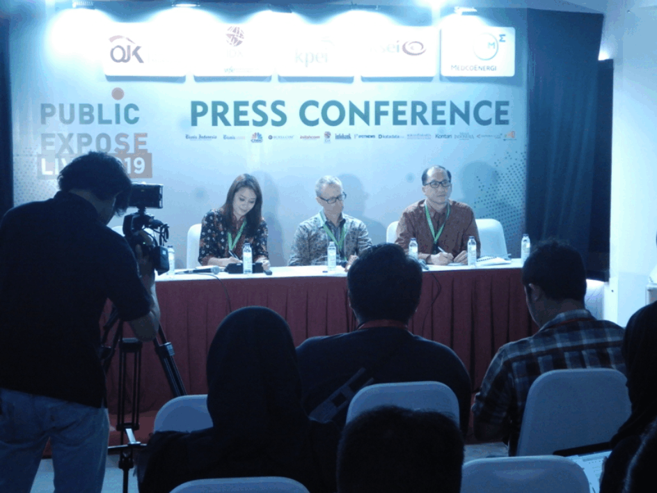 IDX-listed energy company PT Medco Energi Internasional Tbk was one of the participating companies at the Public Expose Live 2019 event organized by the Indonesia Stock Exchange on Monday in Jakarta. (Petromindo|Thomas)