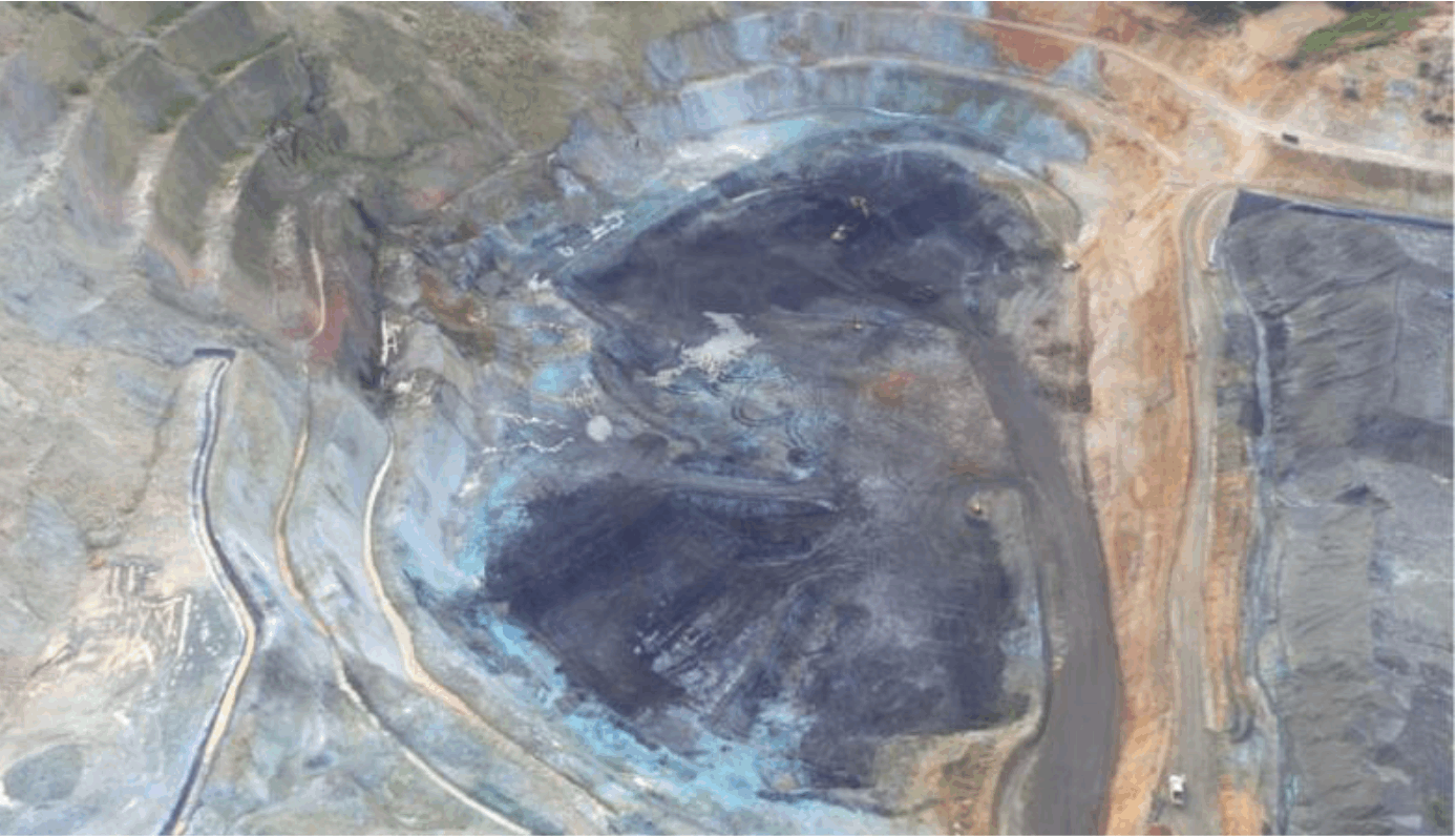 Aerial View of the Kali Kuning Open Pit